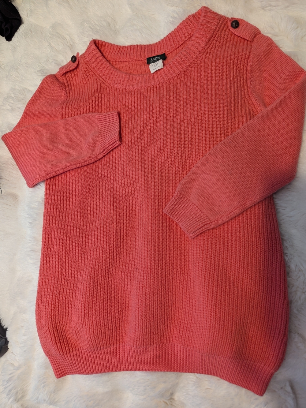 J. Crew 100% Merino Wool Button-Shoulder Sweater XS